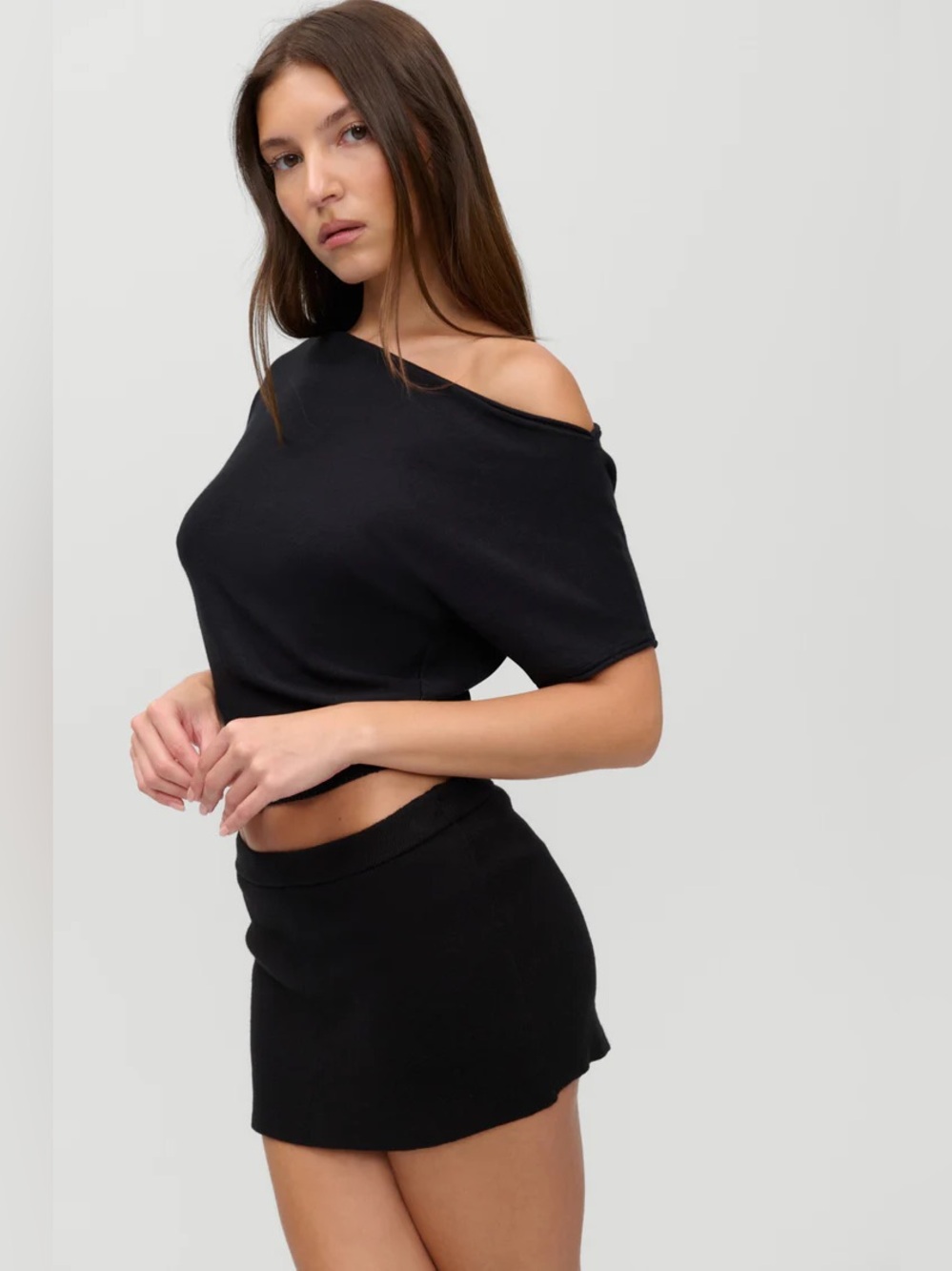 Frankie's Bikinis Black Marialla Mini Skort